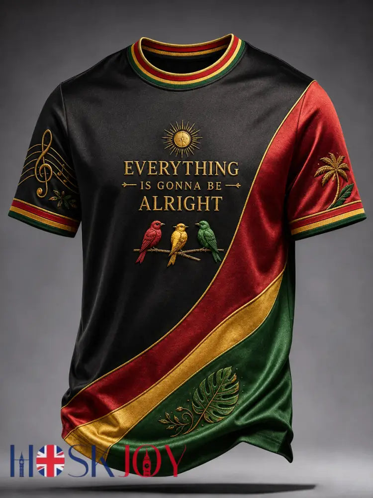 Classic Casual T-Shirt for Retro Reggae Fans - As picture / S