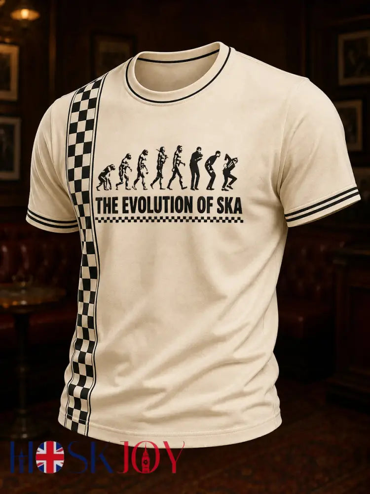Men’s 2-Tone Ska Music Lover Printed T-Shirt - As picture / S