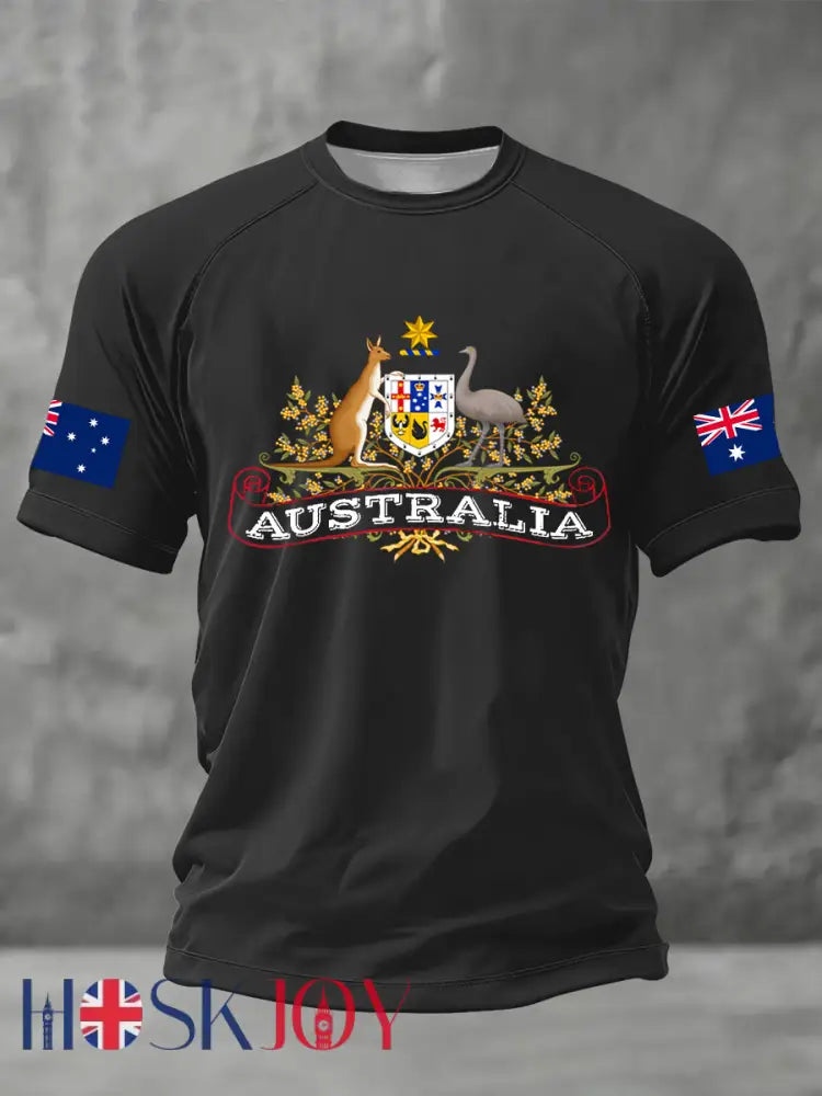 Men’s Australia Short Sleeve T-shirt Black / S
