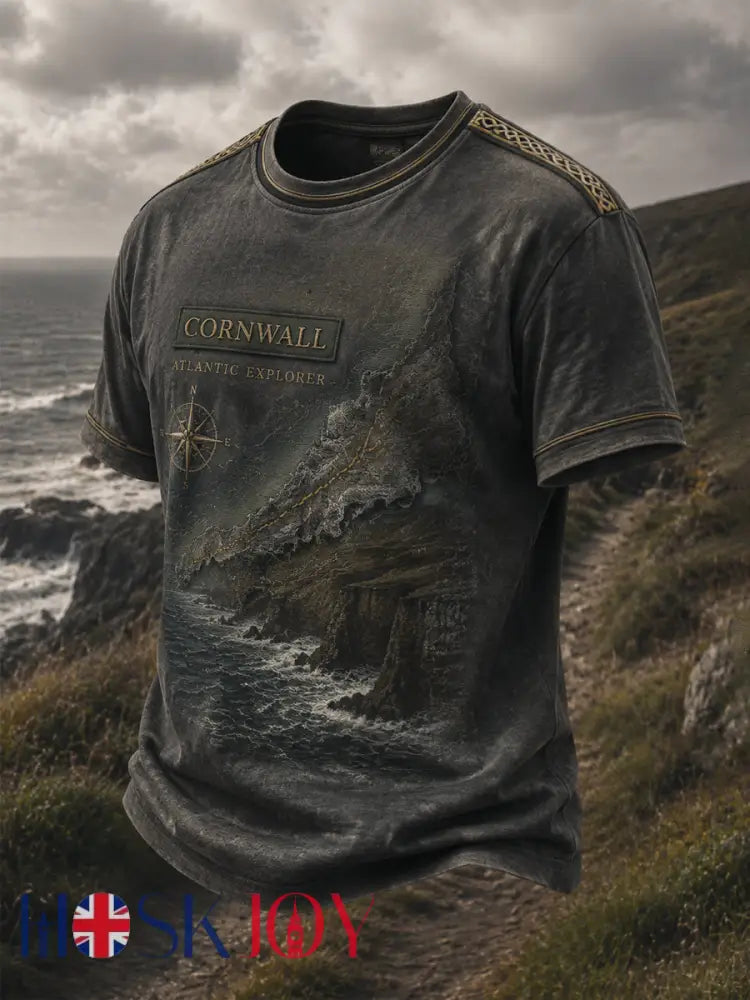 Men’s Cornish Celtic-style Printed T-shirt - As picture / S