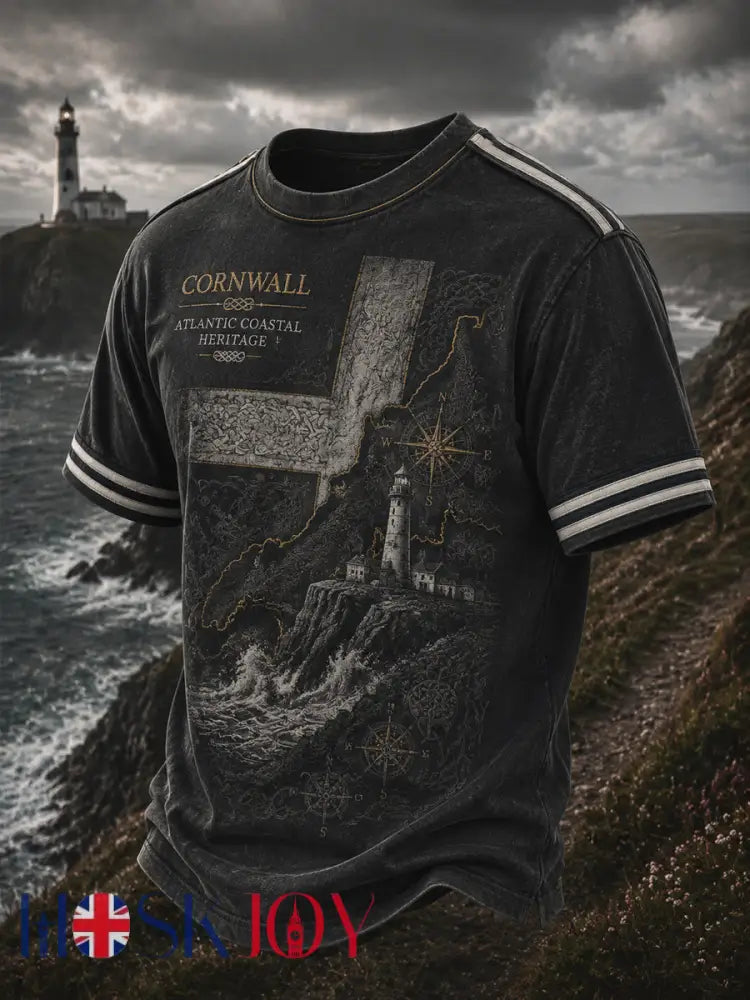 Men’s Cornish Celtic-style Printed T-shirt - As picture / S