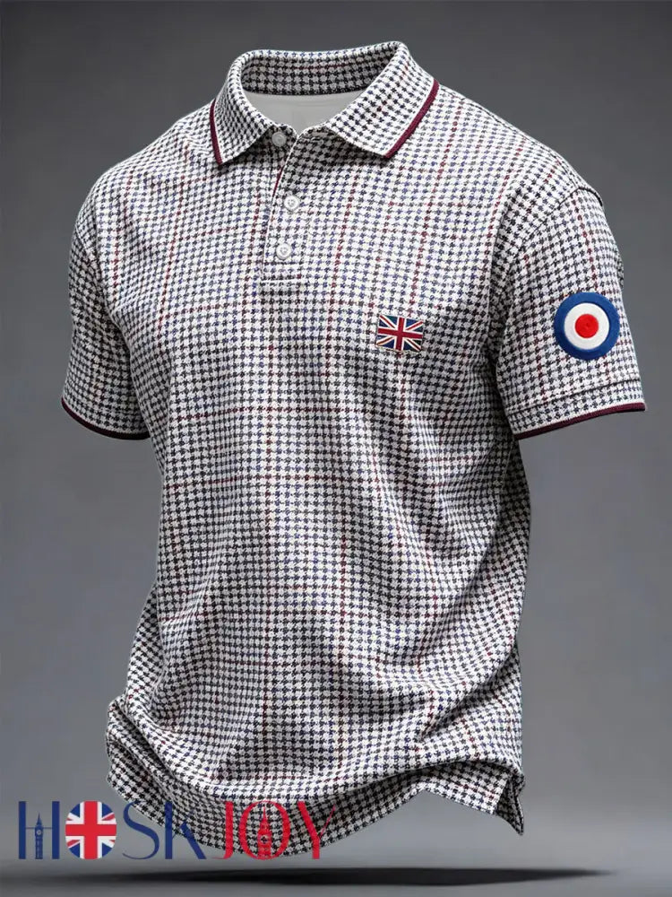 Men’s Mods Culture UK Music Lover Business Style Printed Casual Tops - As picture / S