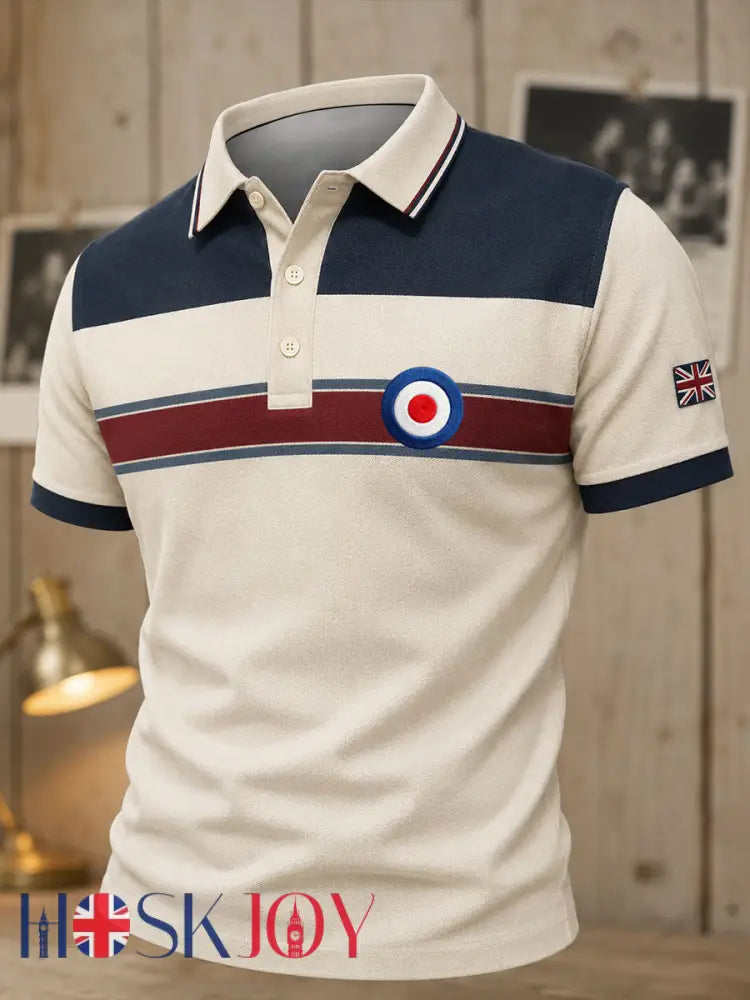 Men’s Mods Culture UK Music Lover Business Style Printed Casual Tops - As picture / S