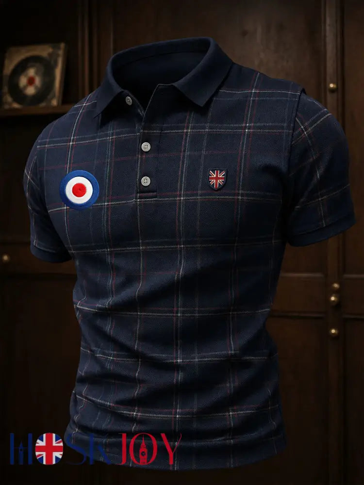 Men’s Mods Culture UK Music Lover Business Style Printed Casual Tops - As picture / S