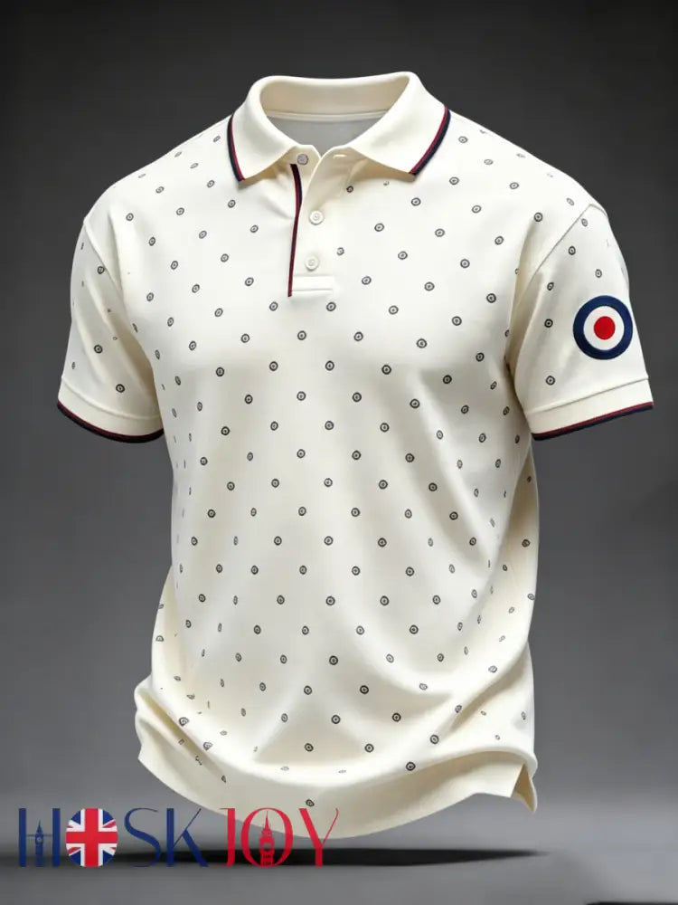 Men’s Mods Culture UK Music Lover Business Style Printed polo shirt - As picture / S