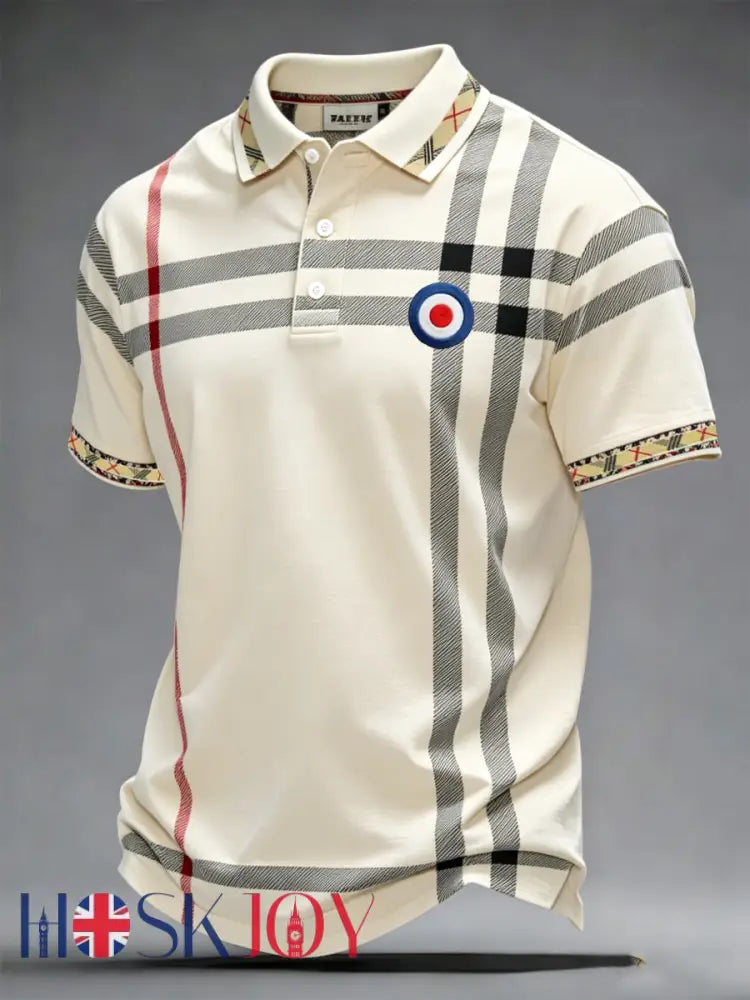 Men’s Mods Culture UK Music Lover Business Style Printed polo shirt - As picture / S