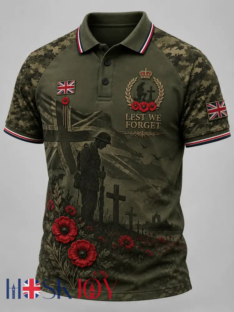 Men’s Remembrance Day Shirt - Army Green / S