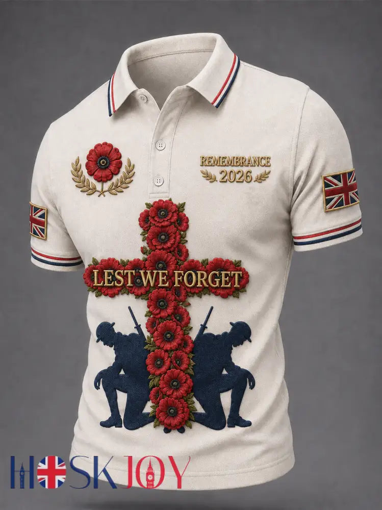Men’s Remembrance Day Shirt - Creamy-White / S