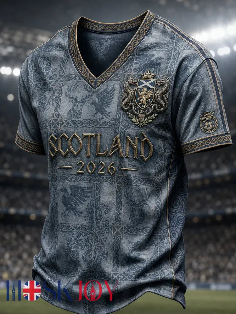 Men’s Scotland Football V-Neck T-Shirt - A / S