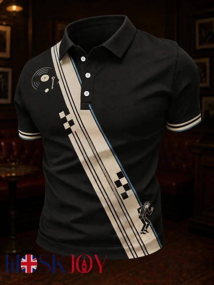 Men’s Ska Revival Style Printed Shirt - As picture / S