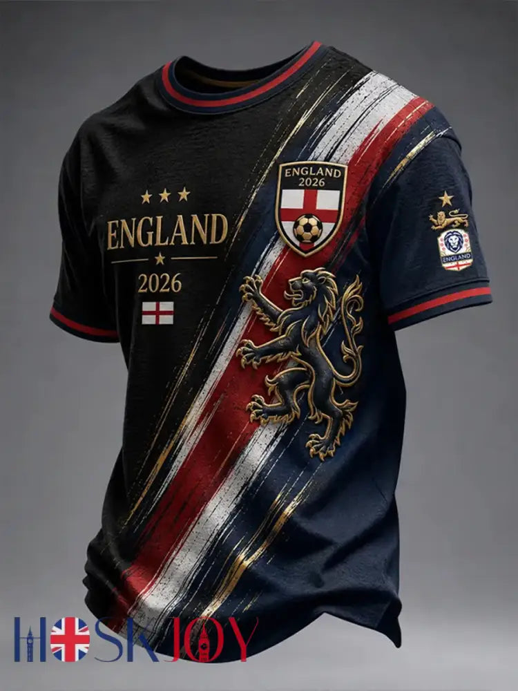 Men’s UK Football Lover England Printed short sleeves t-shirt - As picture / S