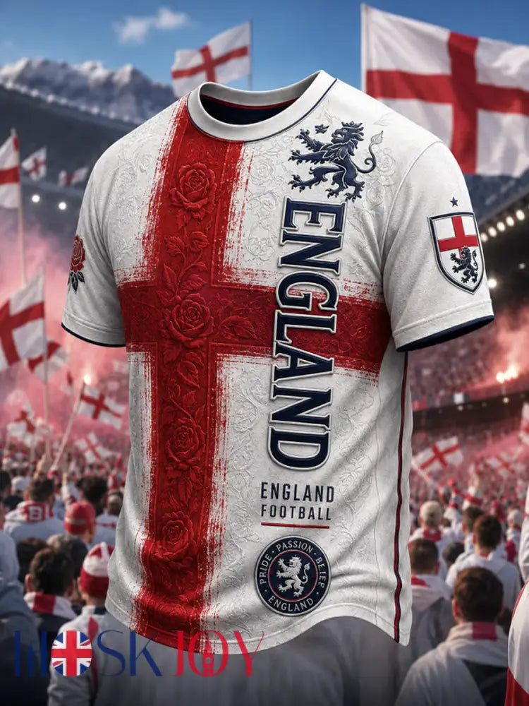 Men’s UK Football Lover England Printed short sleeves t-shirt - As picture / S