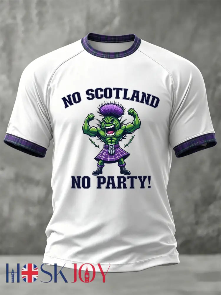 Men’s UK Football Lover Scotland Printed short sleeve t-shirt - White / S