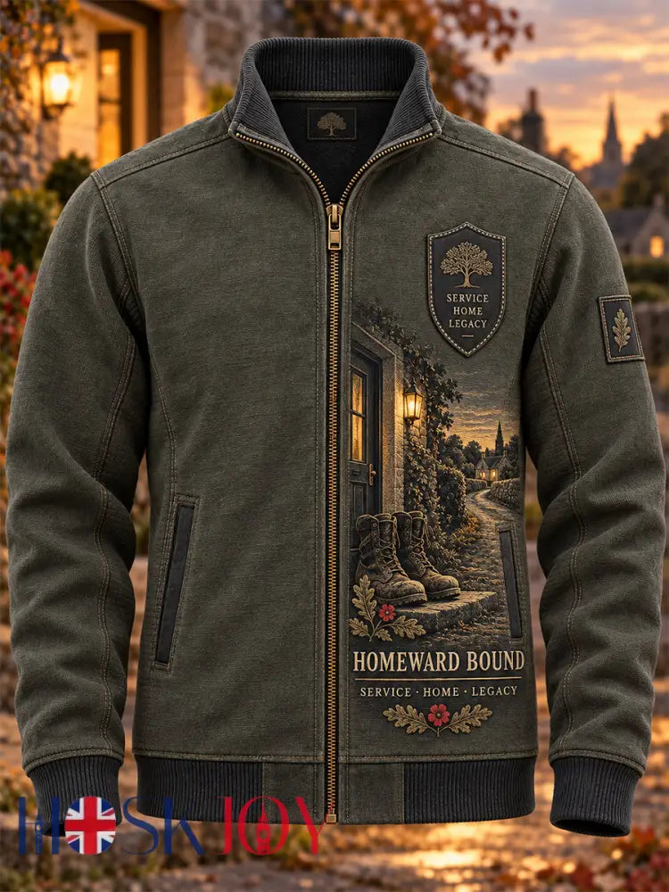 Men’s Veteran Memorial Graphic SEA · LAND · AIR. Zipper Hoodie - Army Green / S