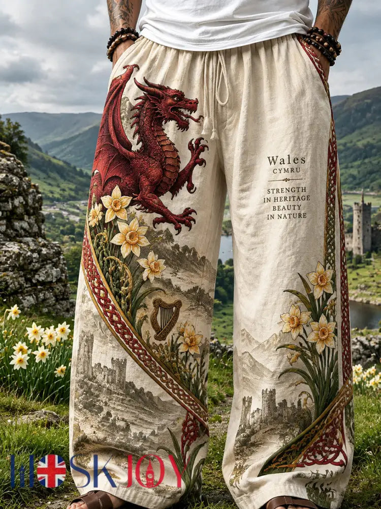 Men’s Vintage British Wales Printed Pants - A / S