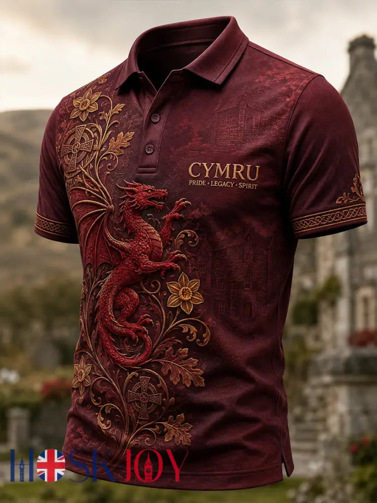 Men’s Wales Uk Short Sleeve Shirt - A / S