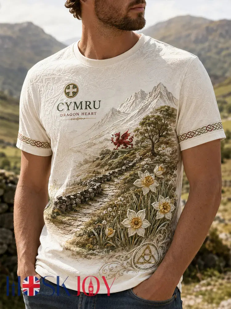 Men’s Wales Uk Short Sleeve Shirt - A / S