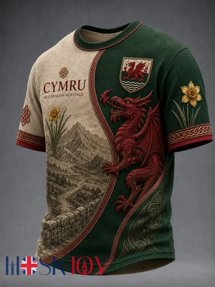 Men’s Wales Uk Short Sleeve T-Shirt - A / S