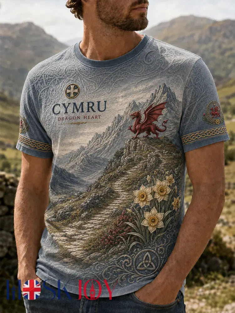 Men’s Wales Uk Short Sleeves T-Shirt - A / S