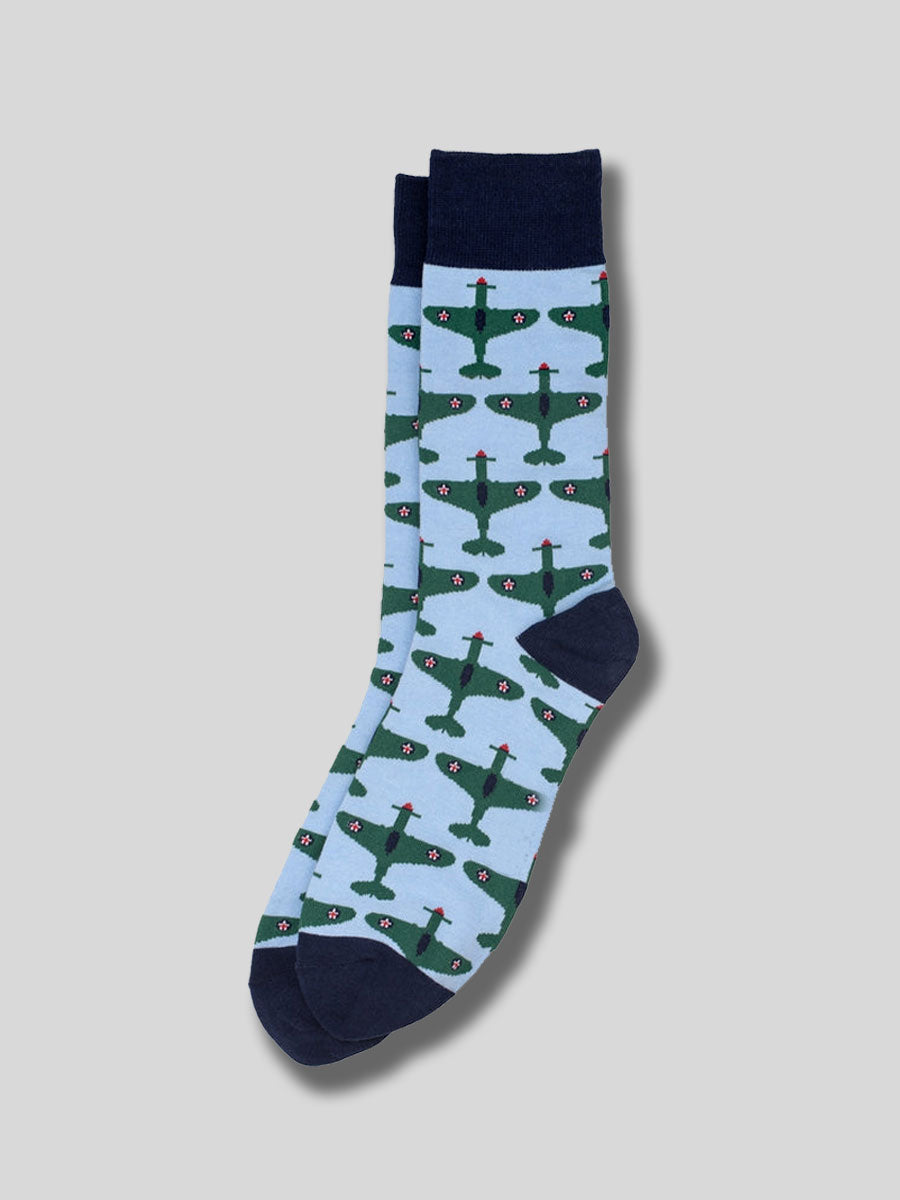 Unisex Curtiss P-40 Warhawk Blue Socks