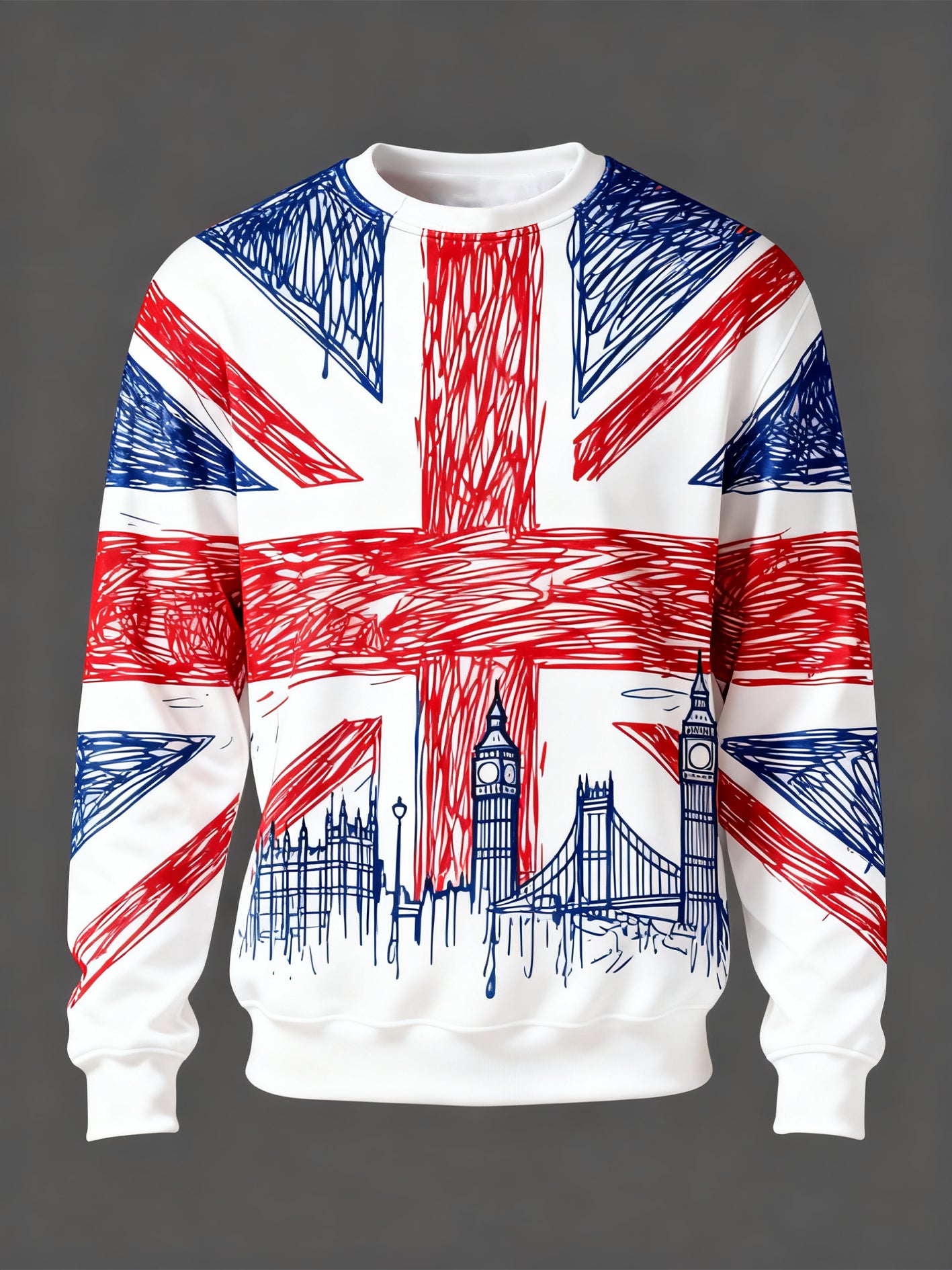Men's British style Crew Neck Sweatshirt