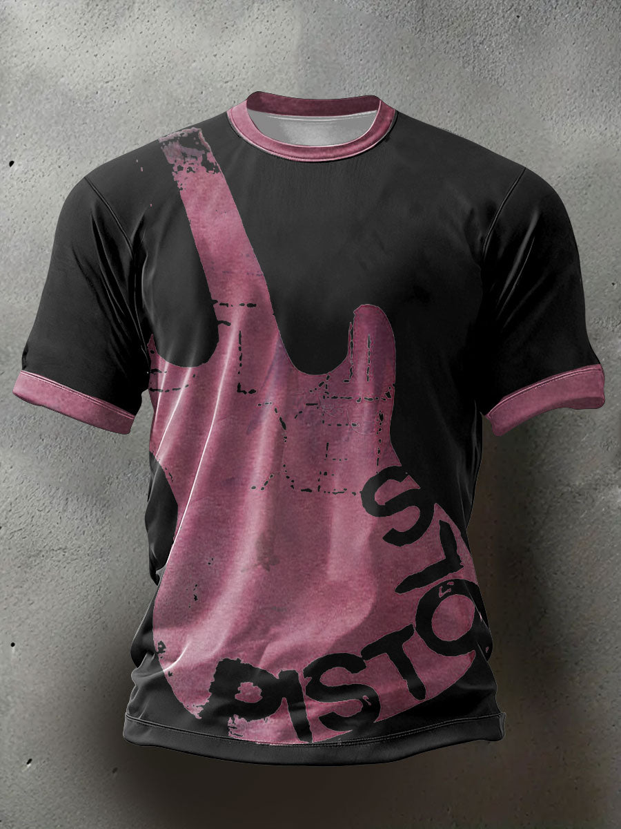 Unisex UK Punk Music Lover Printed T-shirt