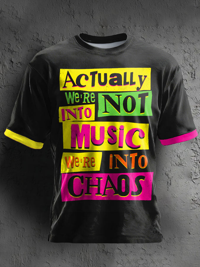 Unisex UK Punk Music Lover Printed T-shirt