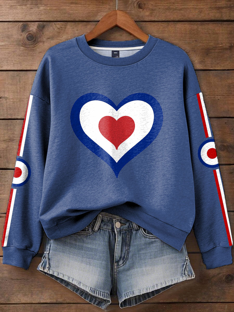 Women's UK Mod Music Lover Printed Sweatshirt