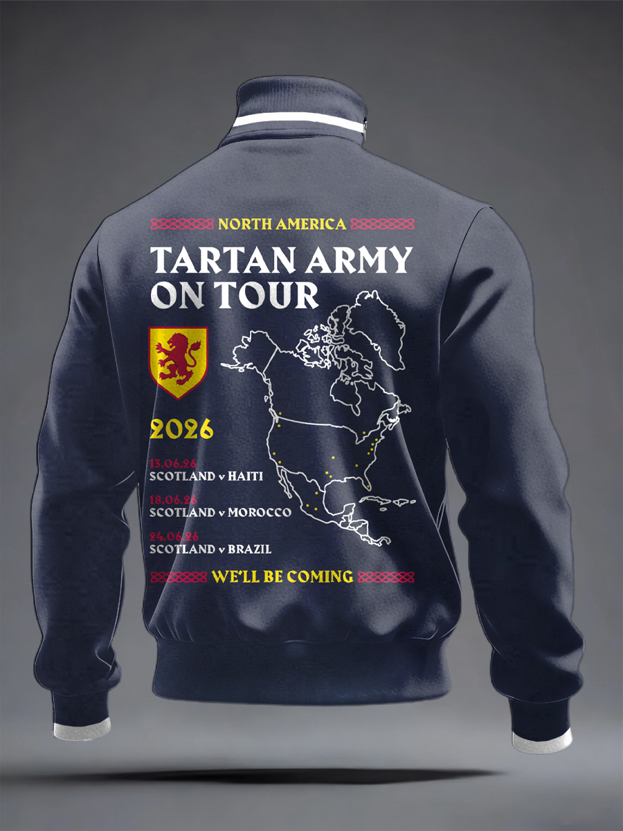 Men's UK Football Lover Scotland We'll Be Coming 2026 Printed top