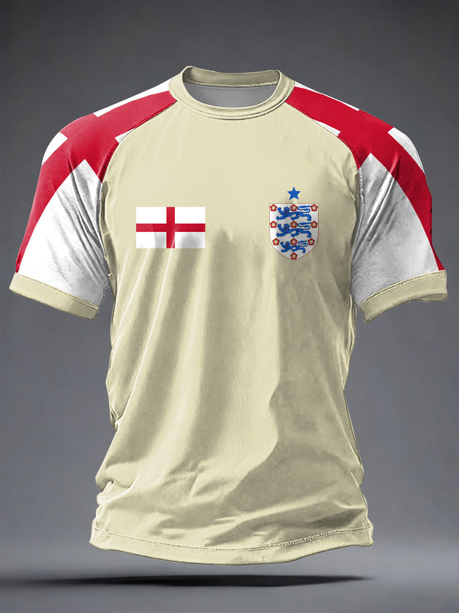 Men's UK Football Lover England 2026 Printed short sleeve t-shirt