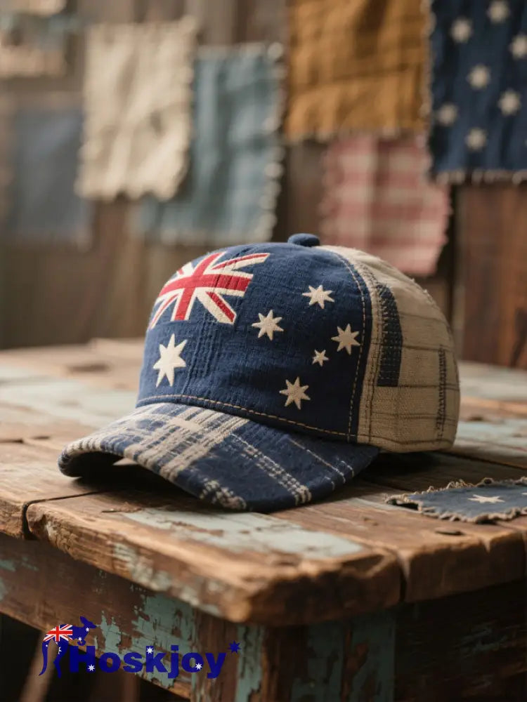 Unisex AU Flag Art Print Hat As picture / ONE
