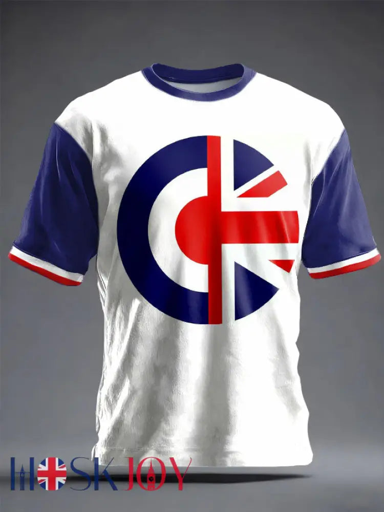 Unisex UK Mods Music Lover Printed T-shirt - White / S