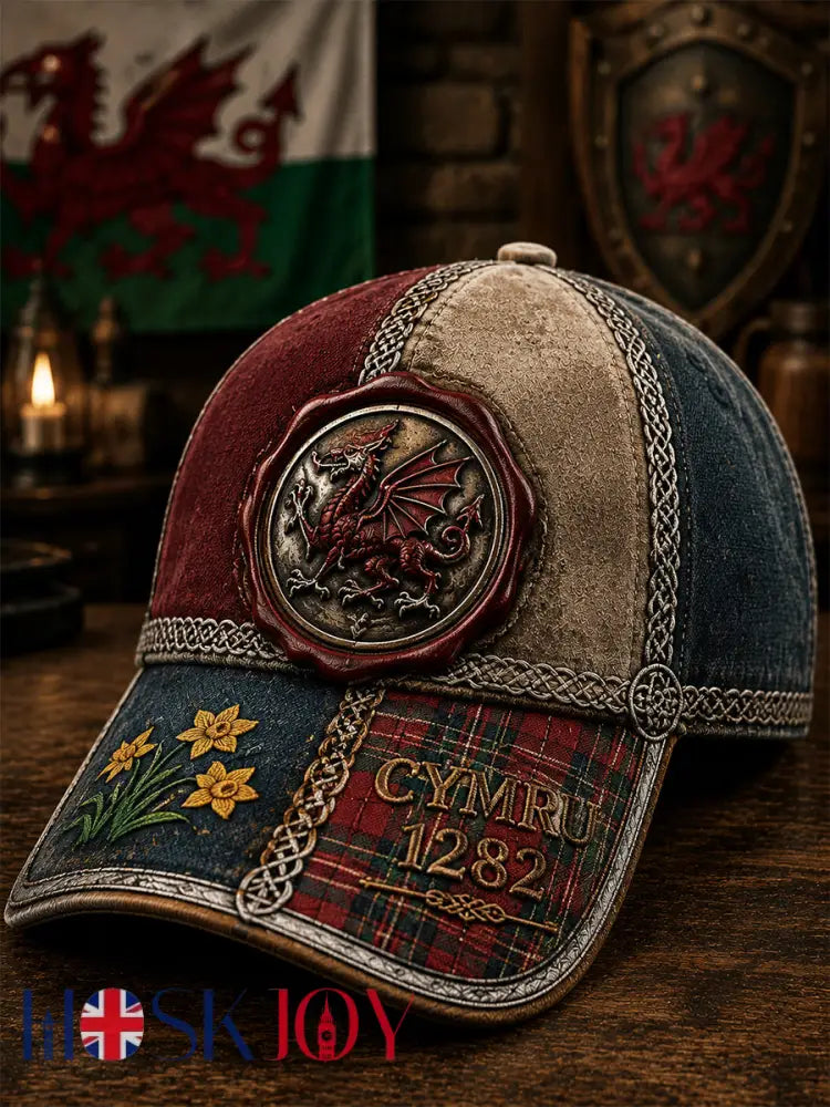 Unisex Welsh Red Dragon Printed Hat - As picture / ONE