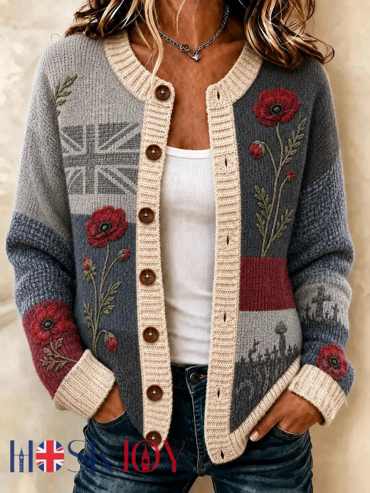 Women’s Lest We Forget Cardigan - As picture / S