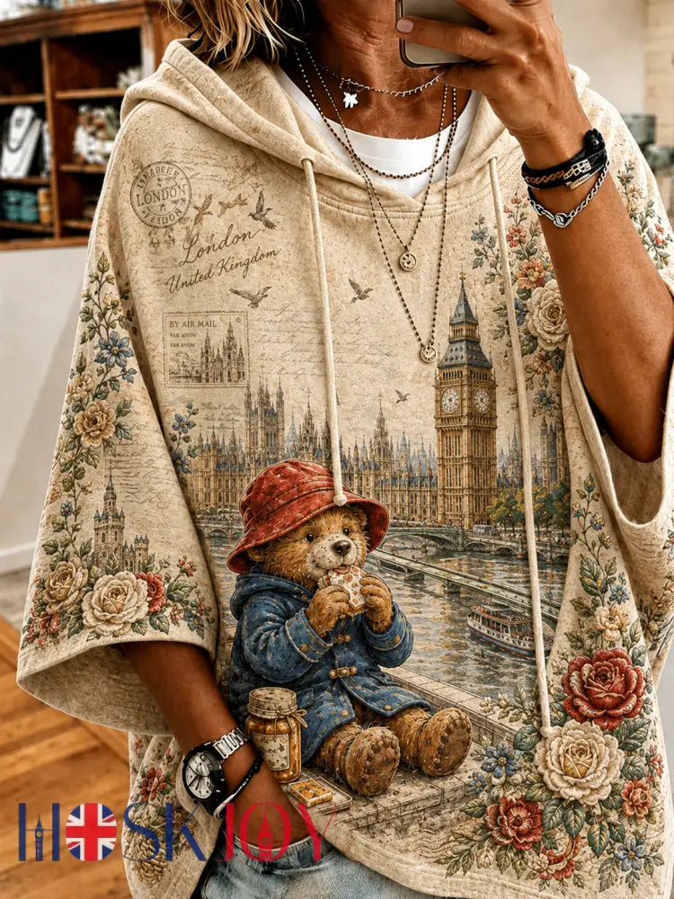 Women’S Paddington Bear Short-Sleeve Hoodie - A / S