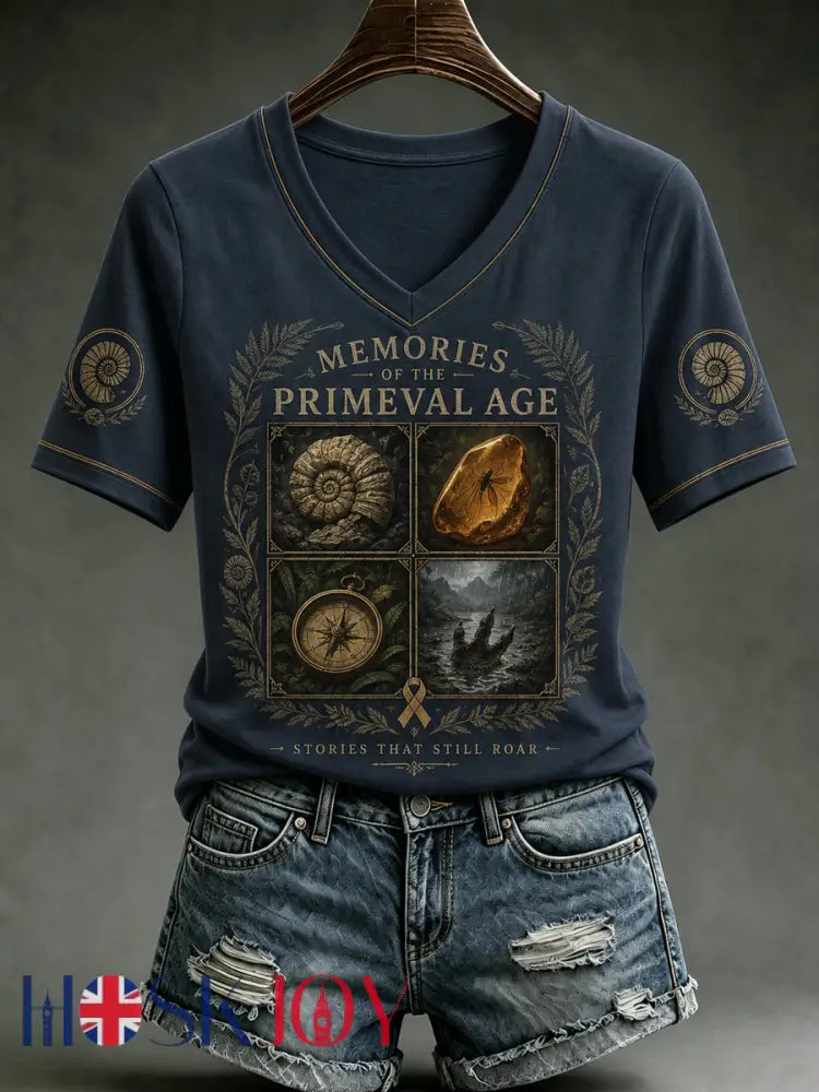Women’s Rip NZ Jurassic Legend Printed Short Sleeve T-shirt - As picture / S