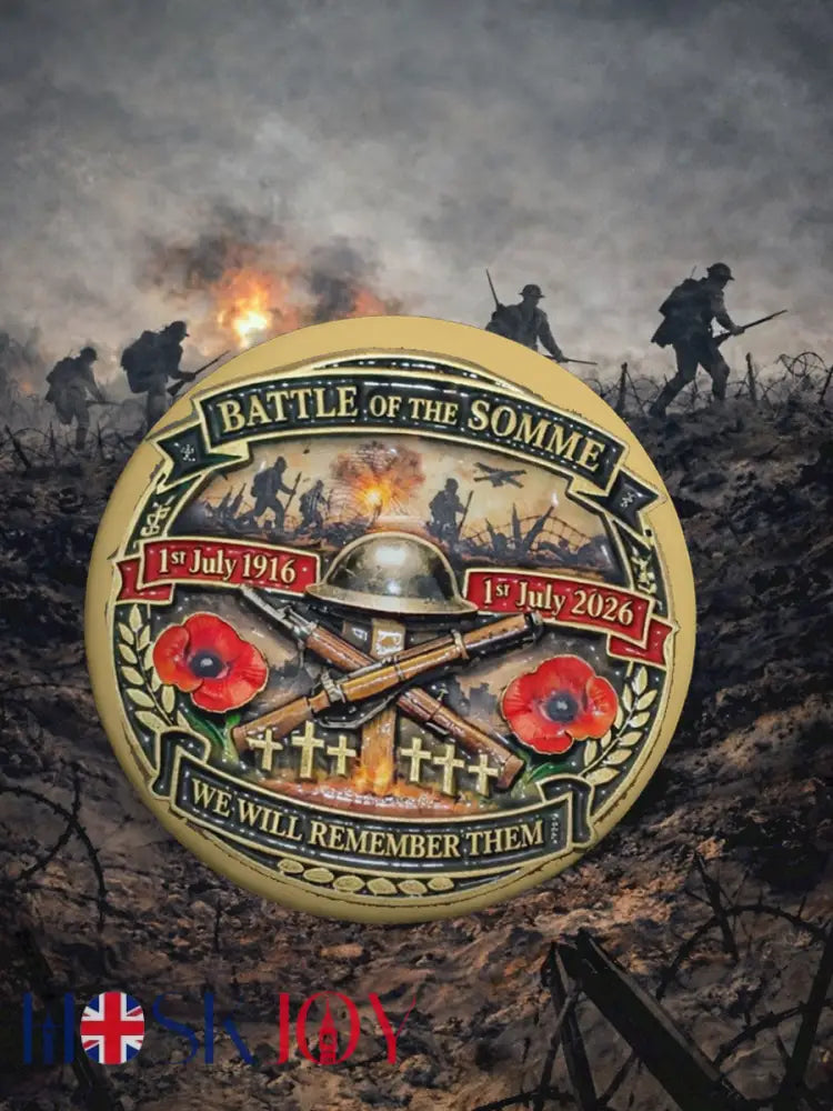 Battle of The Somme Print Pins - As picture / ONE