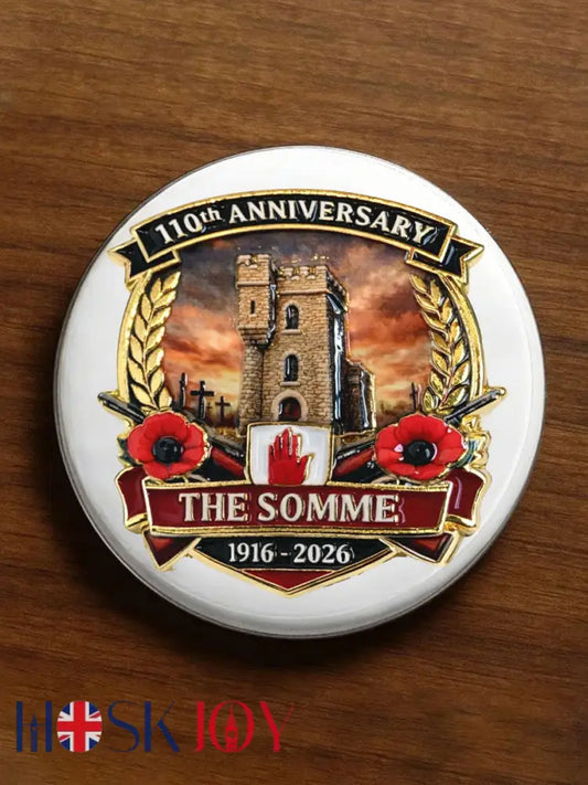 Battle of The Somme Print Pins - White / ONE