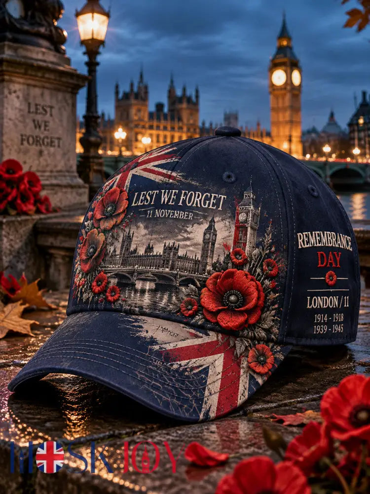 British Remembrance Day Printed Hat - A