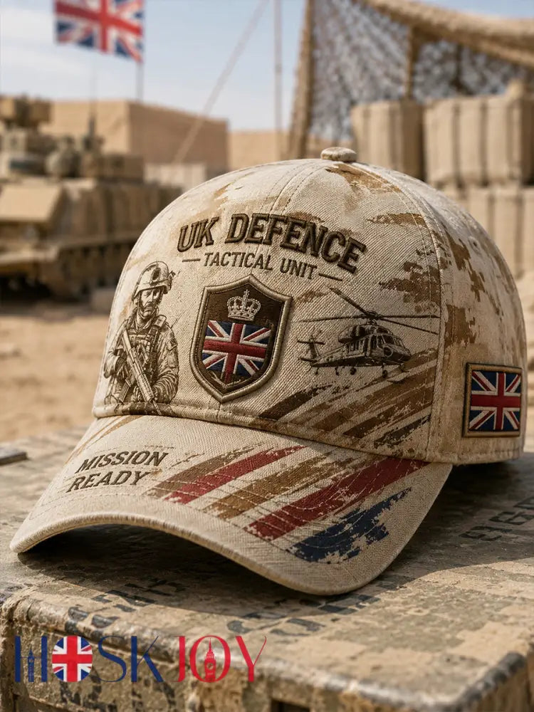 Hat With Vintage Veteran Commemorative Print - A / ONE