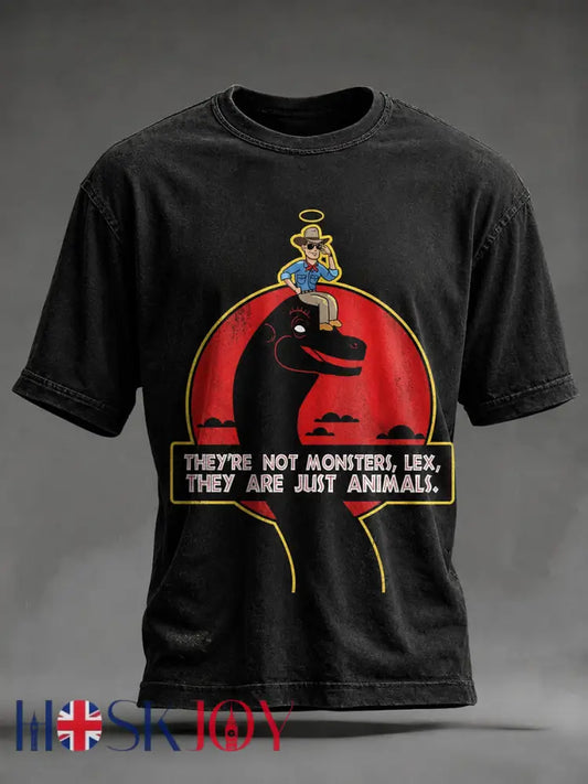 Men’s 1947-2026 Memorial Vintage Dinosaur Graphic T-shirt - As picture / S