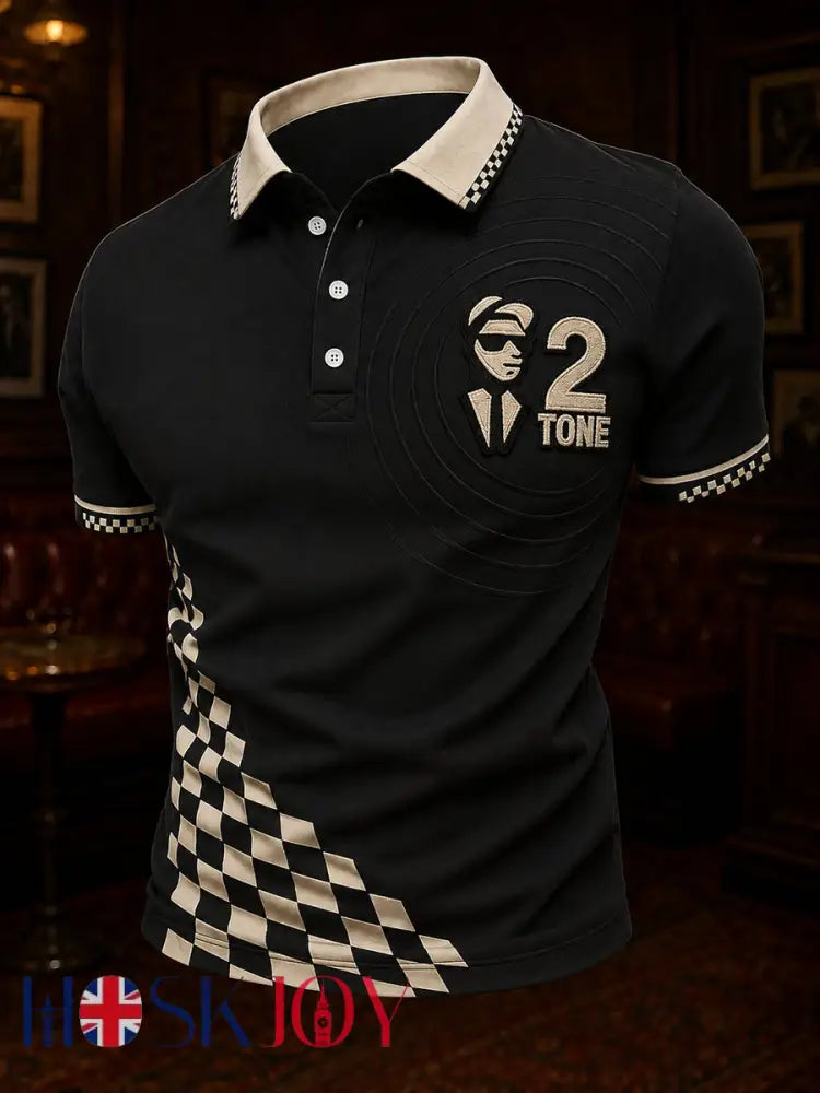 Men’s 2-Tone Ska Music Lover Printed Shirt - As picture / S