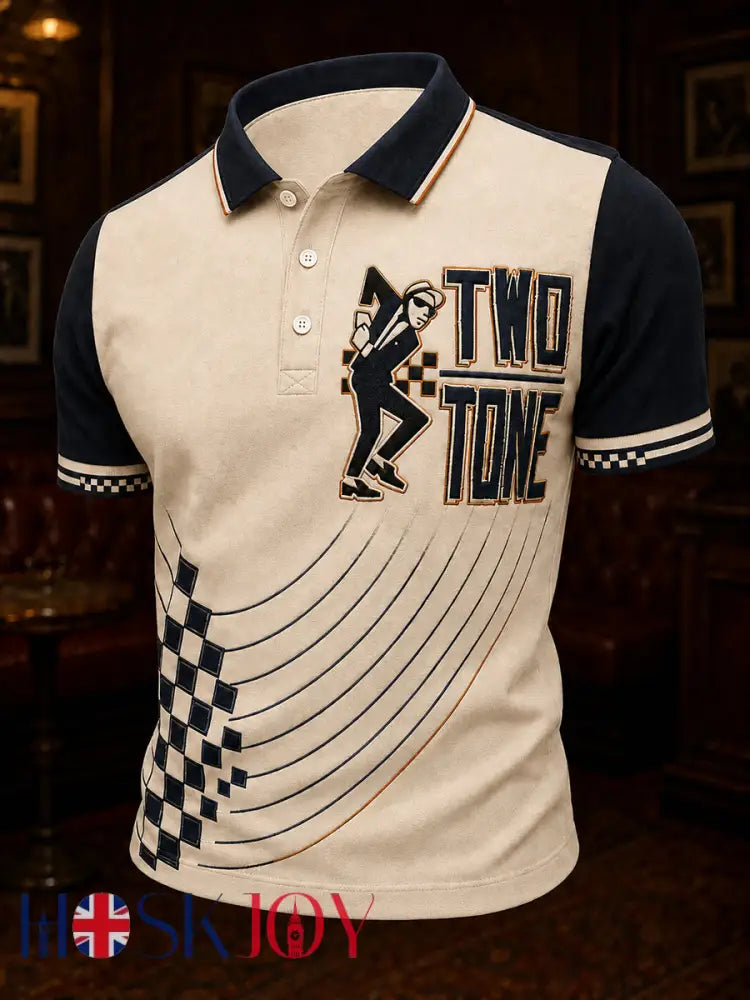 Men’s 2-Tone Ska Music Lover Printed Shirt - As picture / S