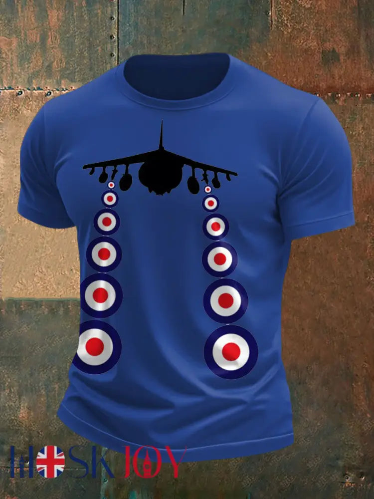 Men’s Air Mods Music Lover Printed T-shirt - Royal Blue / S