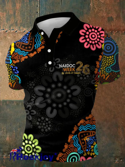 Men’s AU Aboriginal Culture Art NAIDOC Week Printed Casual Tops