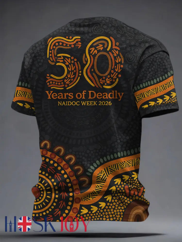 Men’s AU Aboriginal Culture Art NAIDOC Week Printed T-shirt