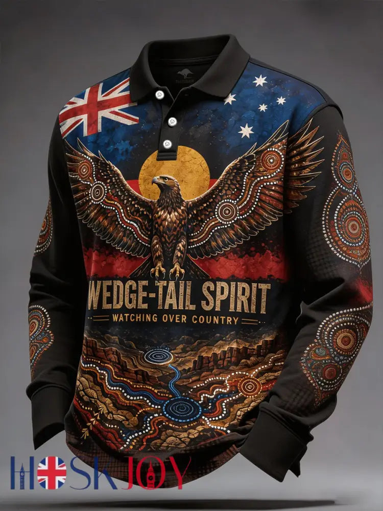 Men’s Australia Aboriginal Culture NAIDOC Week Printed Casual Tops - As picture / S