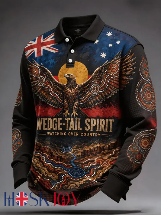 Men’s Australia Aboriginal Culture NAIDOC Week Printed Casual Tops - As picture / S