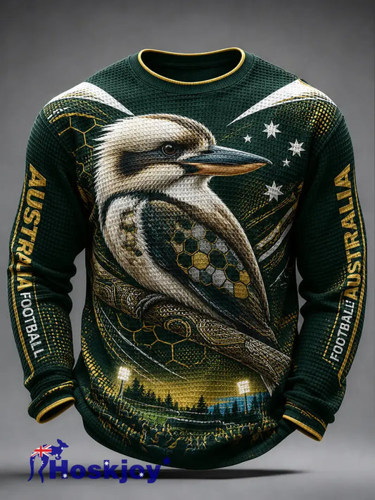 Men’s Australia Football Waffle Long Sleeve T-Shirt - A / S