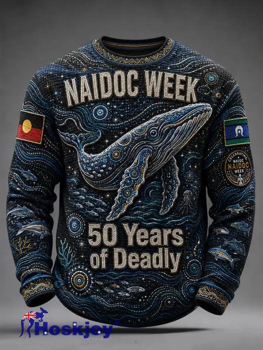 Men’s Australia NAIDOC WEEK Waffle Long Sleeve T-Shirt - A / S